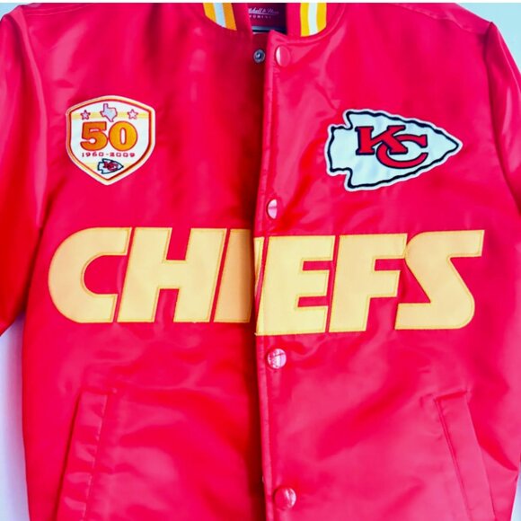 NWT Kansas City Chiefs Women's XS  Coaches Puffer Jacket Mitchell & Ness NFL - Picture 9 of 10